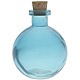 8.8 oz. Aqua Blue Round Ball Glass Reed Diffuser Bottle