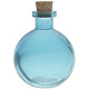 Aqua Blue Round Ball Glass Diffuser Bottle