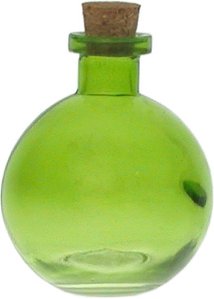 8.8 oz. green glass ball bottle, green glass diffuser bottle