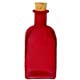 Red square glass diffuser bottle