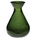 Dark Green Teardrop Glass Diffuser Vase
